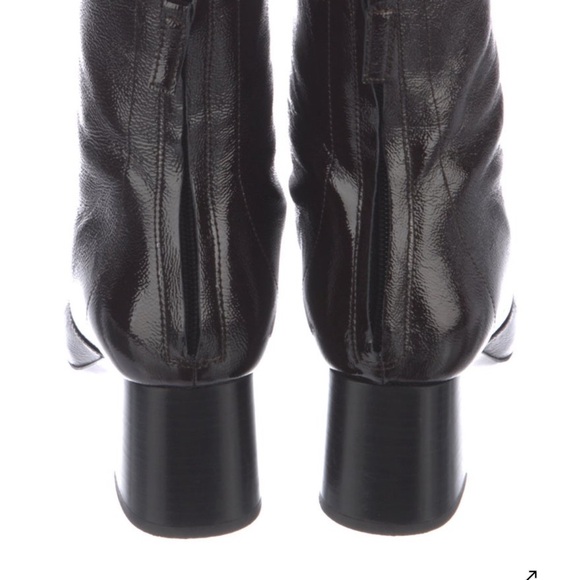 Sandro Black Leather Ankle Boots - Picture 4 of 5